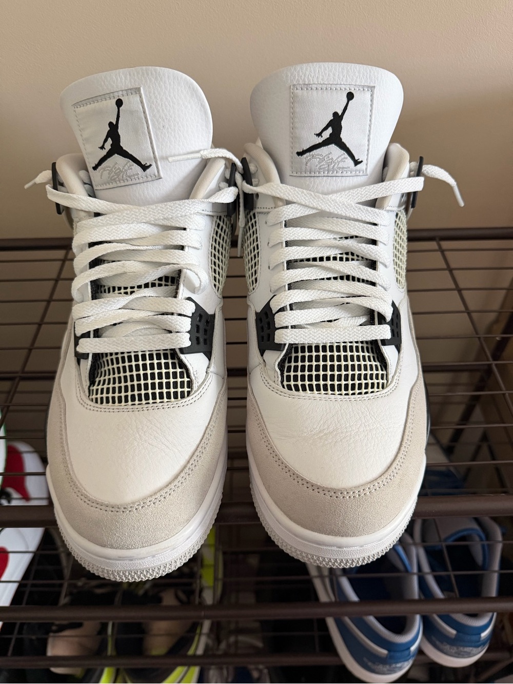 Air Jordan 4 Retro “Military Black” in men’s size 13.